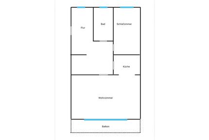 Erstbezug nach Renovierung - 550,00&nbsp;EUR Kaltmiete, ca.&nbsp; 43,00&nbsp;m&sup2; in Bielefeld (PLZ: 33647) Brackwede
