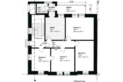 4-Zi.-Wohnung, Innenstadt Waldkirch