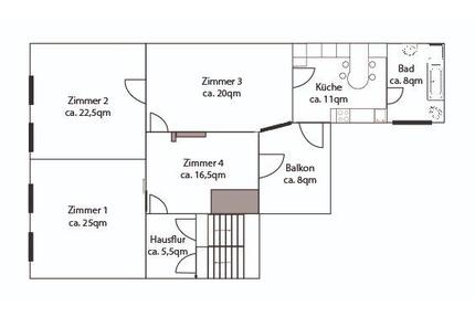 Attraktive 3,5Raum-Wohnung mit EBK und Balkon im Zentrum von Aken - Aken (Elbe)