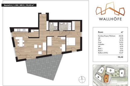 Wohnung zum Mieten in Ratingen 1.795,00 € 115.42 m²