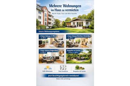 Wohnung zum Mieten in Hannover 900,00 € 60 m²