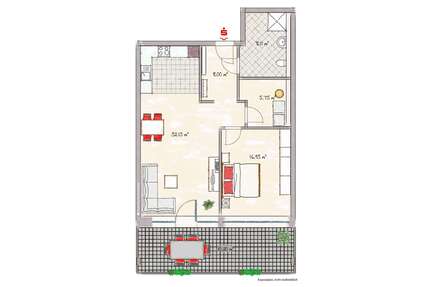 Wohnung zum Mieten in Dülmen 1.012,50 € 81.14 m²
