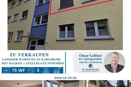Wohnung zum Kaufen in Karlsruhe 269.000,00 € 75.6 m²