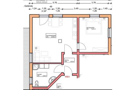 Neubau Wohnung Schwanenkirchen - 700,00&nbsp;EUR Kaltmiete, ca.&nbsp; 63,00&nbsp;m&sup2; in Auerbach (PLZ: 94530)