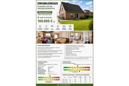 Einfamilienhaus in Ochtersum provisionsfrei zu verkaufen