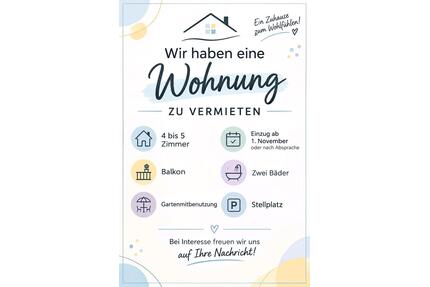 Großzügige 4–5-Zimmer-Wohnung mit Balkon, Garten & 2 Bädern - Steinweiler