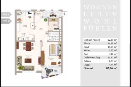 Schöne, Zentrale, gut gepflegte drei Zimmer Wohnung in lamperthei - Lampertheim