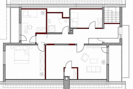 ***Helle und komplett renovierte Dachgeschosswohnung (Erstbezug) - Bad Arolsen