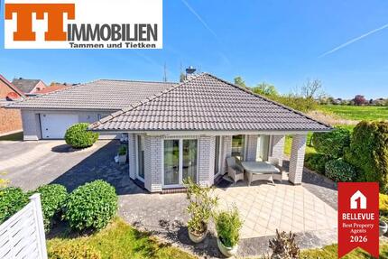 TT bietet an: Ebenerdig wohnen mit Stil - Exklusiver 4-Zimmer-Bungalow in traumhafter Endlage von Middelsfähr! - Schortens