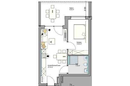 Wohnung zum Kaufen in Friedrichshafen 364.200,00 € 53.17 m²