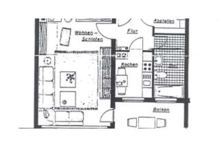 Frisch sanierte 1-Zimmer-Wohnung mit Balkon & großer Fensterfront - Neu-Isenburg