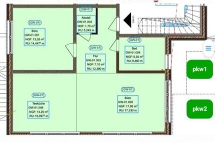 WohnungBüro in Ayl - 850,00&nbsp;EUR Kaltmiete, ca.&nbsp; 55,00&nbsp;m&sup2; in Ayl (PLZ: 54441)