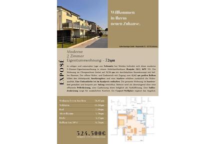 Moderne 2 Zimmer Eigentumswohnung - 72 qm - Schirmitz