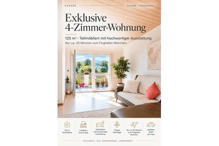 125 m² Wohntraum|4-Zimmer|Teilmöbliert|1.OG|Erstvermietung - Eching