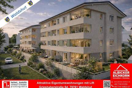 Neubau Waldshut - 4,0 Zimmerwohnung Obergeschoss mit Lift - Waldshut-Tiengen
