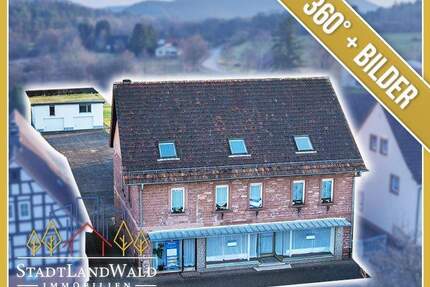 ZFH mit Gewerbemöglichkeiten, Werkstatthallen und großem Hof in zentraler Lage von Fischbach - Fischbach bei Dahn