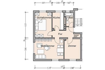 3-Zimmerwohnung in ruhiger Lage - Kirchenlamitz Hohenbuch