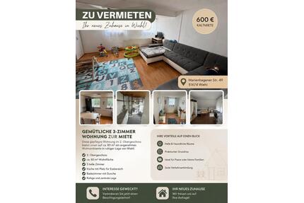 3 Zimmerwohnung 80m² zu vermieten, Wiehl-Marienhagen
