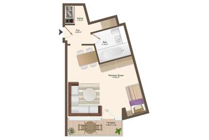 Wohnung zum Kaufen in München 250.000,00 € 31.14 m²