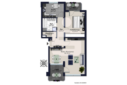 Wohnung zum Kaufen in Planegg 395.000,00 € 73 m²