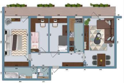 Wohnung zum Kaufen in Duisburg 163.500,00 € 85 m²