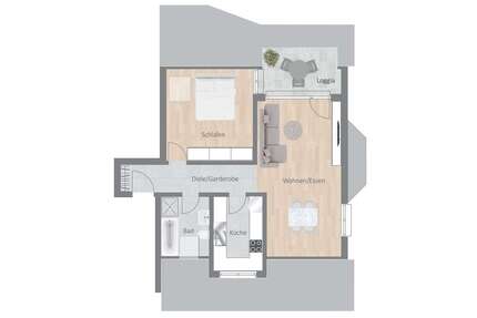 Wohnung zum Mieten in Pleidelsheim 850,00 € 60.26 m²