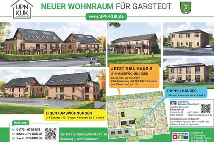 Wohnung zum Kaufen in Garstedt 319.000,00 € 72.82 m²