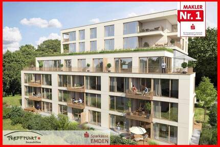 TECTUM: Charmante 2-Zimmer-Wohnung in Südwest-Ausrichtung - Emden Stadtzentrum