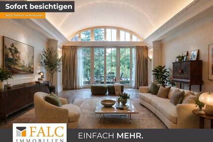 Wohnen mit Grandezza: Dachgeschossjuwel mit 3,90 m Deckenhöhe und Blick ins Grüne - München Untergiesing-Harlaching