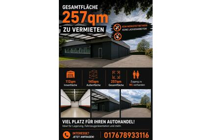 Gewerbefläche Halle Autohandel zu vermieten (257qm) in Wernau - Wernau (Neckar)