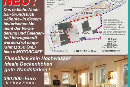 HAUS kaufen Heidelberg 15Km S-BAHN+Fluss30m-2Häuser,Einzelkauf ja - Neckarsteinach