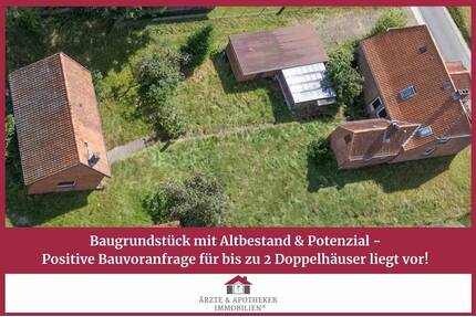 Baugrundstück mit Altbestand & Potenzial - Positive Bauvoranfrage für bis zu 2 Doppelhäuser liegt vor! - Betzendorf
