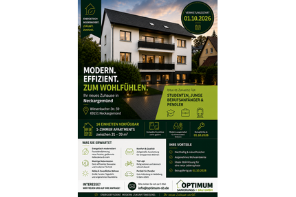 Wohnung zum Mieten in Neckargemünd 710,00 € 39 m²