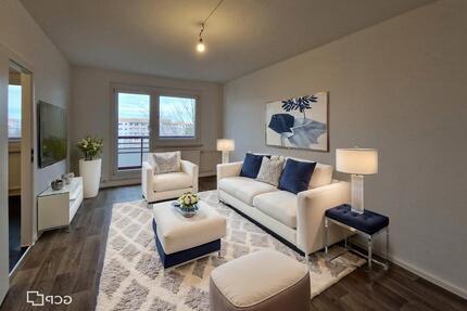 Wohnen mit Blick ins Grüne*Ab 15.05.2026*Frisch renoviert*3-Zimmer mit Wannenbad und Balkon! - Leipzig West