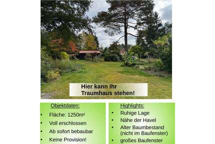 Grundstück zu verkaufen in Hohen Neuendorf 399.000,00 € 1250 m²