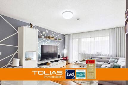 Schnell angebunden, schön gelegen: 2-Zimmer mit unverbauter Aussicht und Südbalkon in Gerlingen