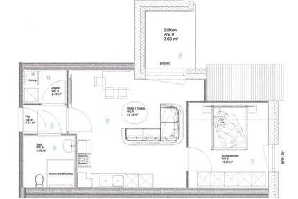 Moderne 2-Zimmer-Wohnung mit Balkon in Lengfurt - Erlenbach bei Marktheidenfeld