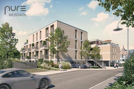 2,5 - Zimmer - Neubau - Levelwohnung mit Aufzug und Balkon B1.3 - Weissach