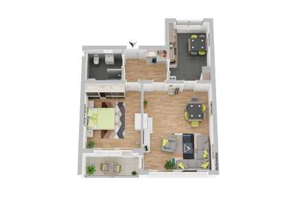 Wohnung zum Mieten in Pfinztal 960,00 € 78.53 m²