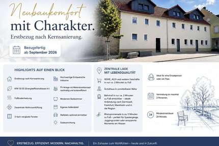 Wohnung zum Mieten in Gernsheim 990,00 € 62 m²