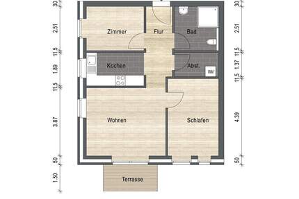 Neue Erdgeschosswohnung mit Terrasse in zentraler Lage von Schortens!