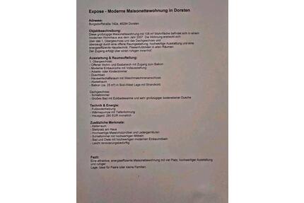 Sehr schöne Eigentumswohnung in Dorsten