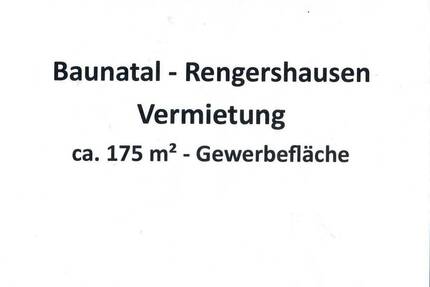 Baunatal - Rengershausen - Vermietung ca. 175m² Gewerbefläche