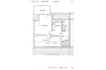 Dachgeschoss - 2 Zimmer-Wohnung - schick saniert - einzugsbereit - Mönchengladbach Süd