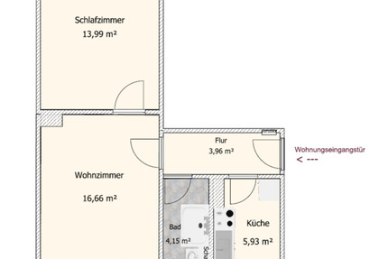 Demnächst- schöne 2 Raumwohnung in Lauta zu vermieten