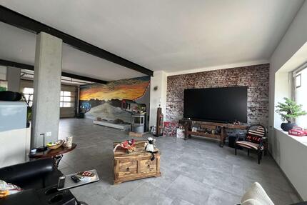 Großzügiges Industrie-Loft mit Werkstatt-Lagerflächen - Wohnen und Arbeiten vereint - Rheinberg