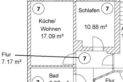 Wohnung 2OG - 88.000,00&nbsp;EUR Kaufpreis, ca.&nbsp; 41,50&nbsp;m&sup2; in Coswig (PLZ: 01640)