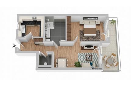 Erstbezug – 2-Zimmer Neubauwohnung mit Terrasse in Deggendorf