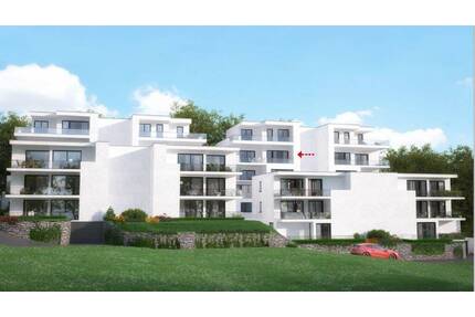 Exklusives Wohnen. Neubau 3-Zimmerwohnung mit gehobener Ausstattung und herrlicher Aussicht. - Crailsheim