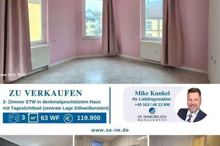 Wohnung zum Kaufen in Pforzheim 109.900,00 € 63 m²